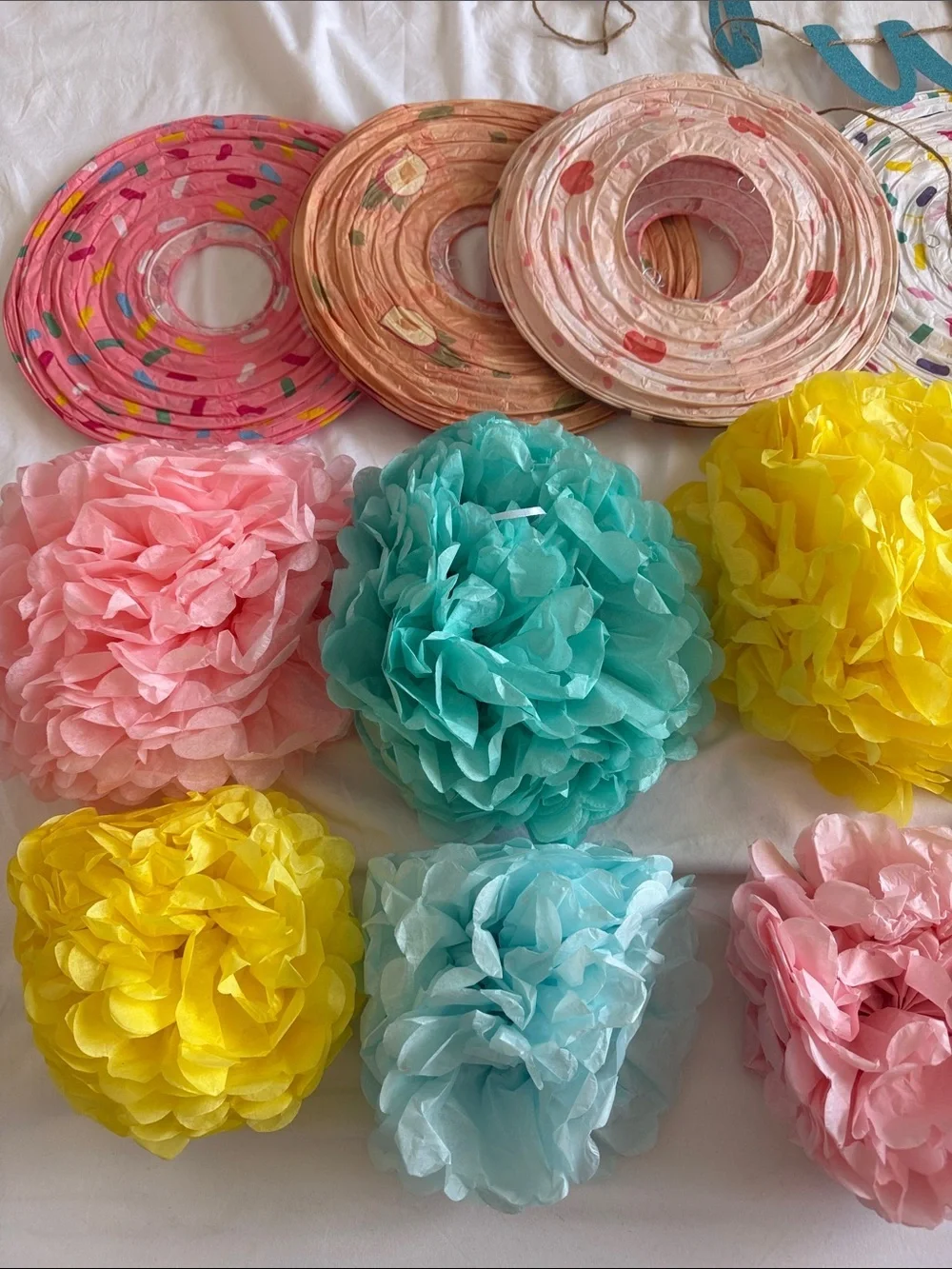 Sprikled with Love Party Decor - Teal & Pastel baby boy sprinkle/ shower